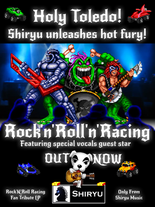 Illustration for article titled Shiryu Music: Holy Toledo! Rock'n'Roll'n'Racing Drops!
